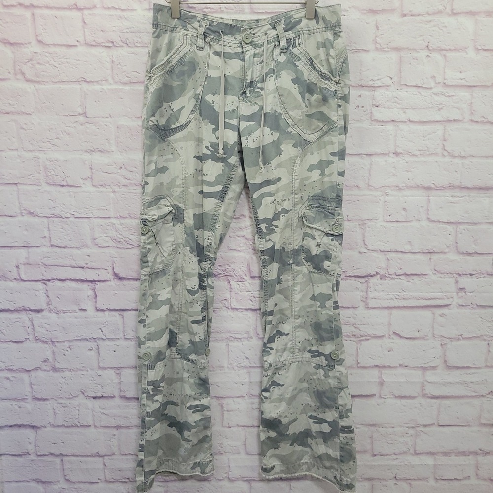 Unionbay Camo Cargo Pants Womens Size 7 Lightweight Y2K Utility Gorpcore Grunge